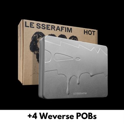 LE SSERAFIM HOT - Tin Case + Weverse POBs
