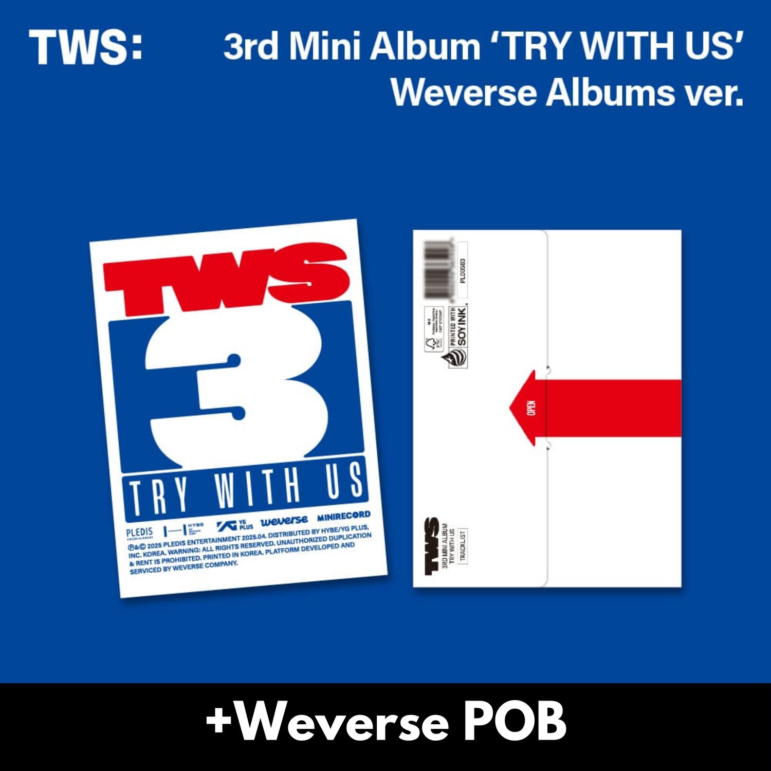 TWS TRY WITH US - Weverse Album + Weverse POB