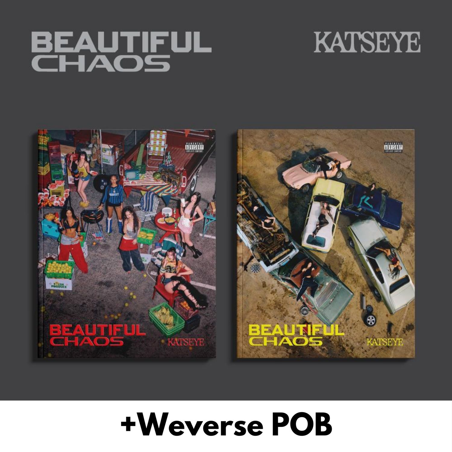 KATSEYE BEAUTIFUL CHAOS - Random ver + Weverse POB