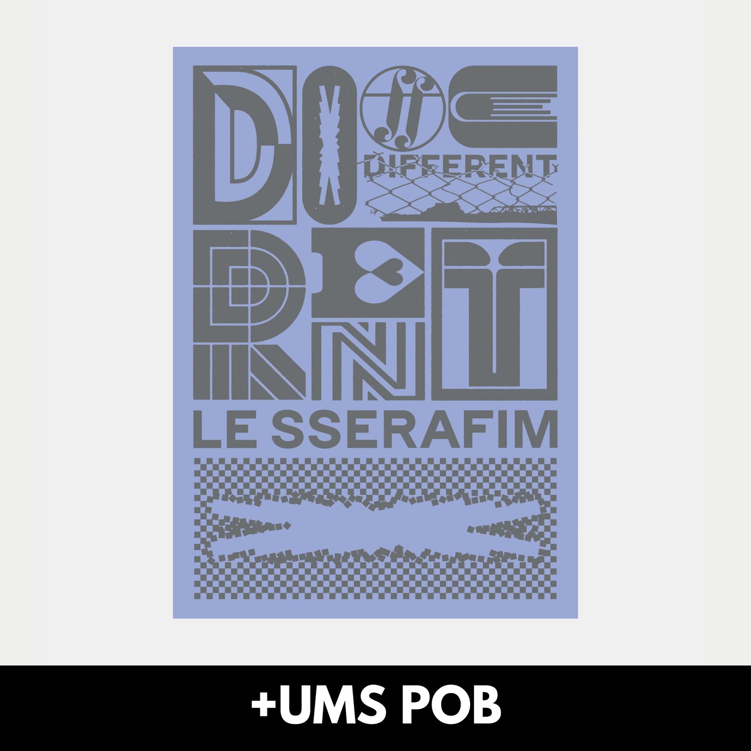 LE SSERAFIM DIFFERENT - Limited OFFBEAT CLOVE + UMS Luckydraw