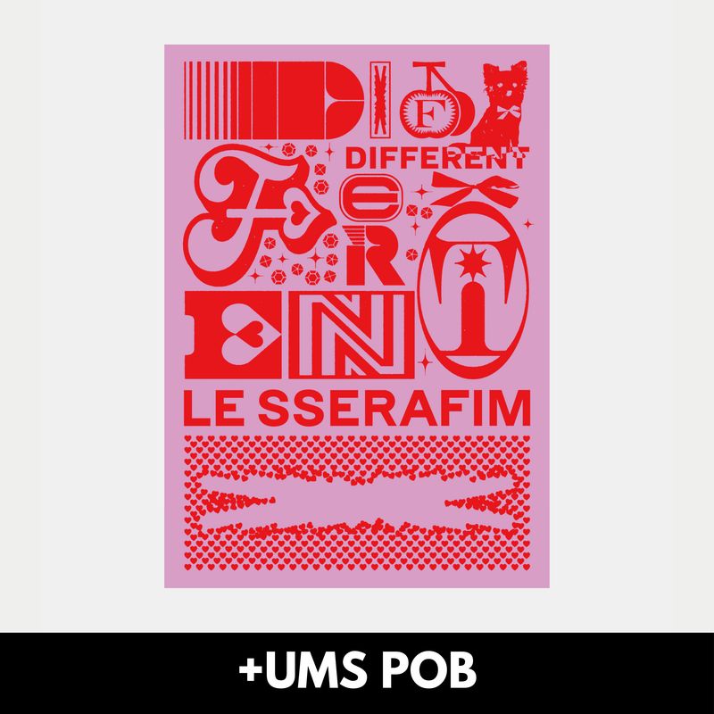LE SSERAFIM DIFFERENT - Limited NOSTALGIC YLANG + UMS Luckydraw