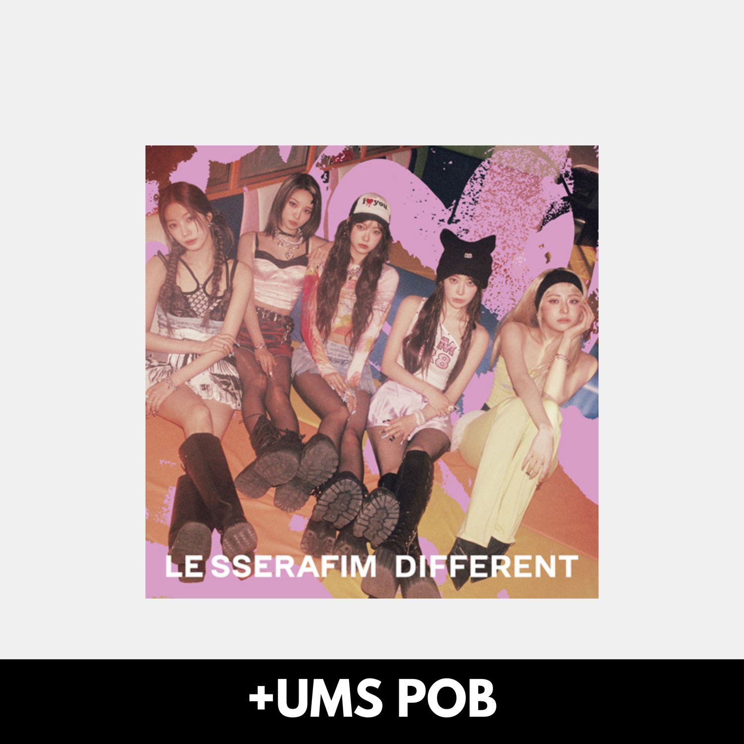 LE SSERAFIM DIFFERENT - Limited Edition Photocard Set Version + UMS Luckydraw