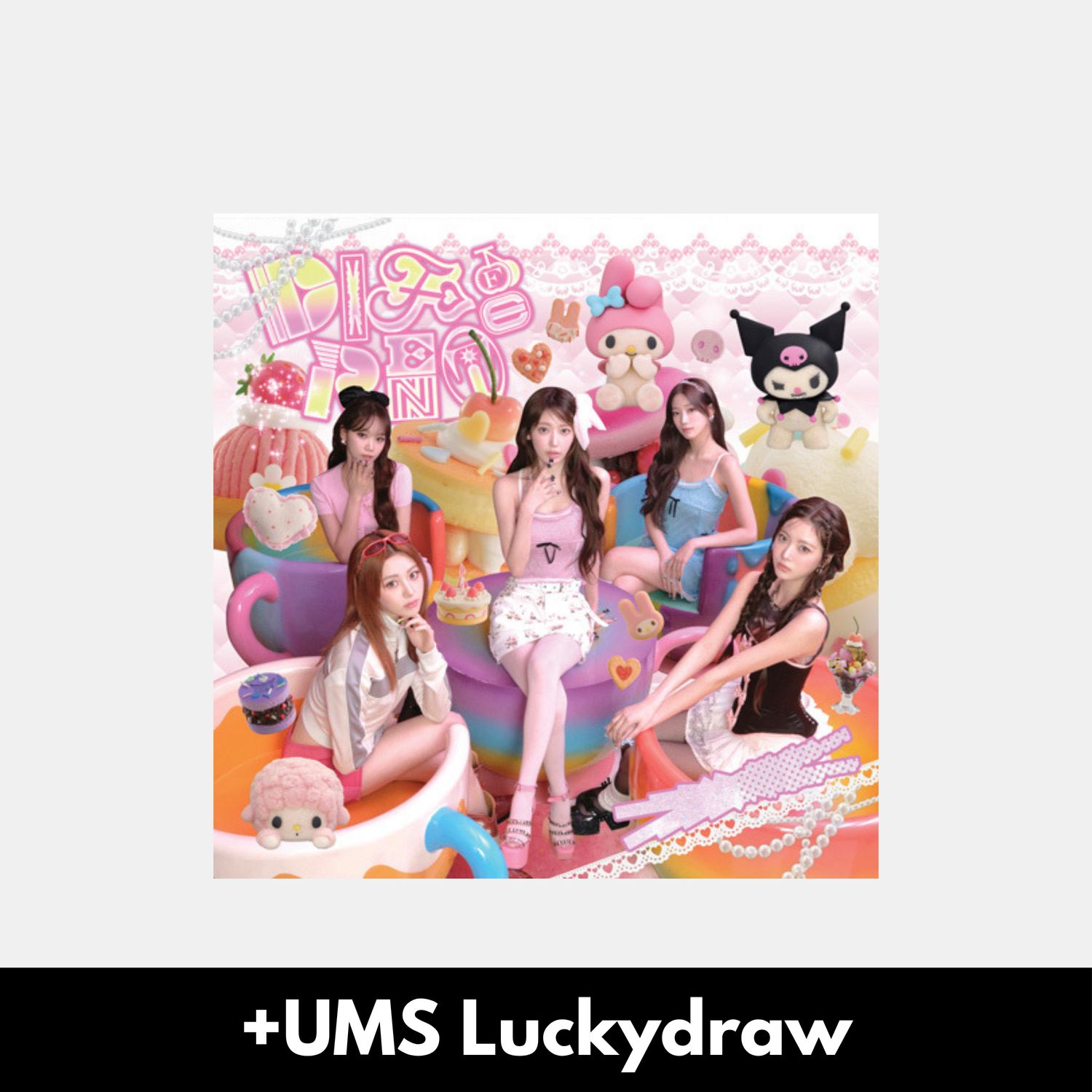 LE SSERAFIM DIFFERENT - Limited Edition My Melody &amp; Kuromi + UMS Luckydraw