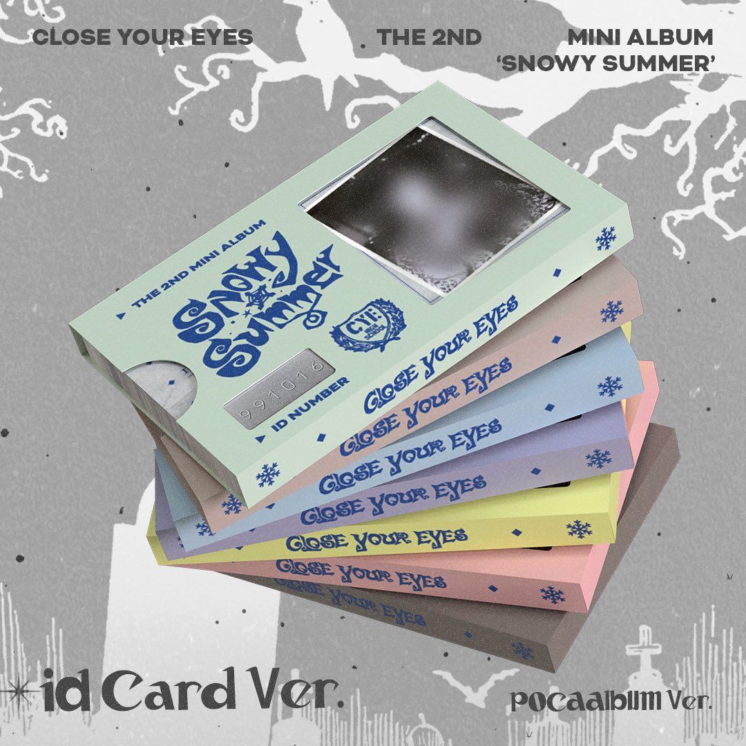 CLOSE YOUR EYES Snowy Summer - Random ID Card