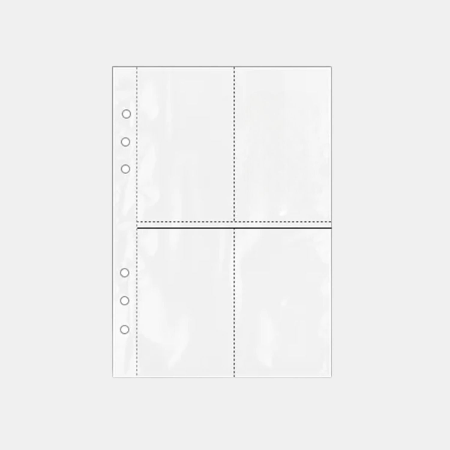 Double-Sided A5 4-Pocket Binder Pages