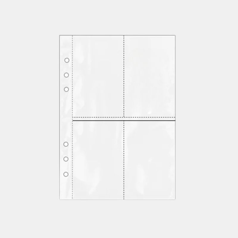 Double-Sided A5 4-Pocket Binder Pages