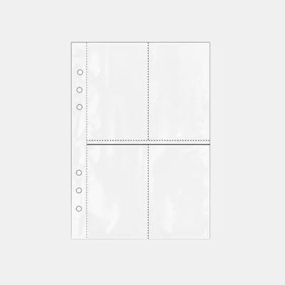 Double-Sided A5 4-Pocket Binder Pages