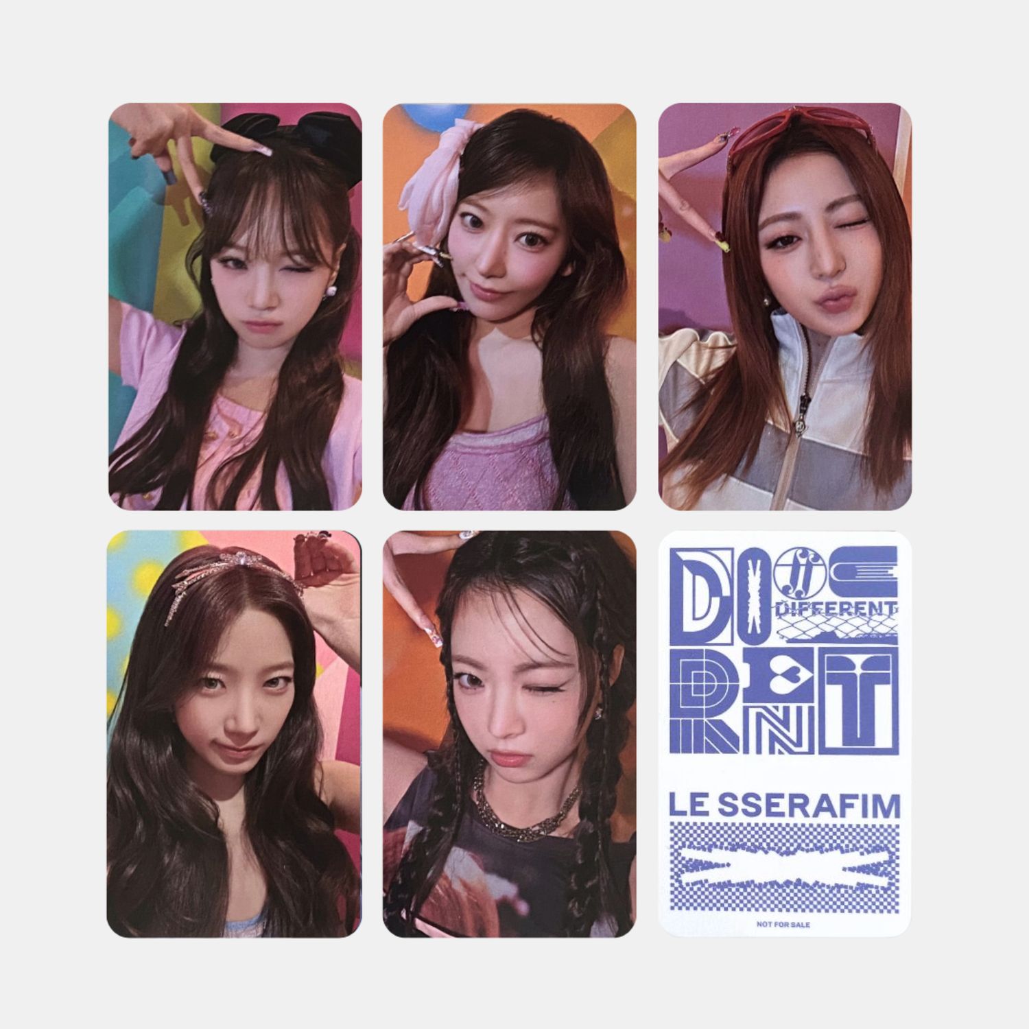 LE SERAFIM DIFFERENT Weverse Japan Luckydraw 4