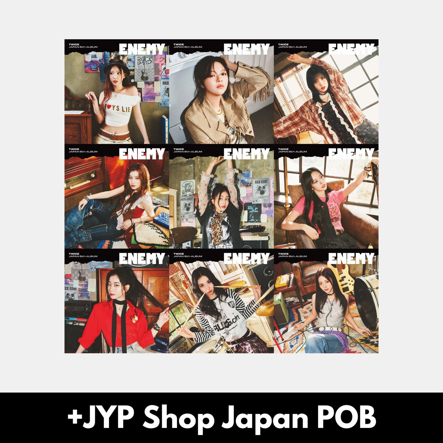 TWICE ENEMY - Member Cover + JYP Shop Japan POB