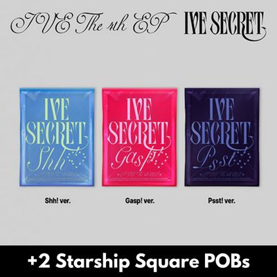 IVE IVE SECRET - Random ver + 2 Starship Square POBs