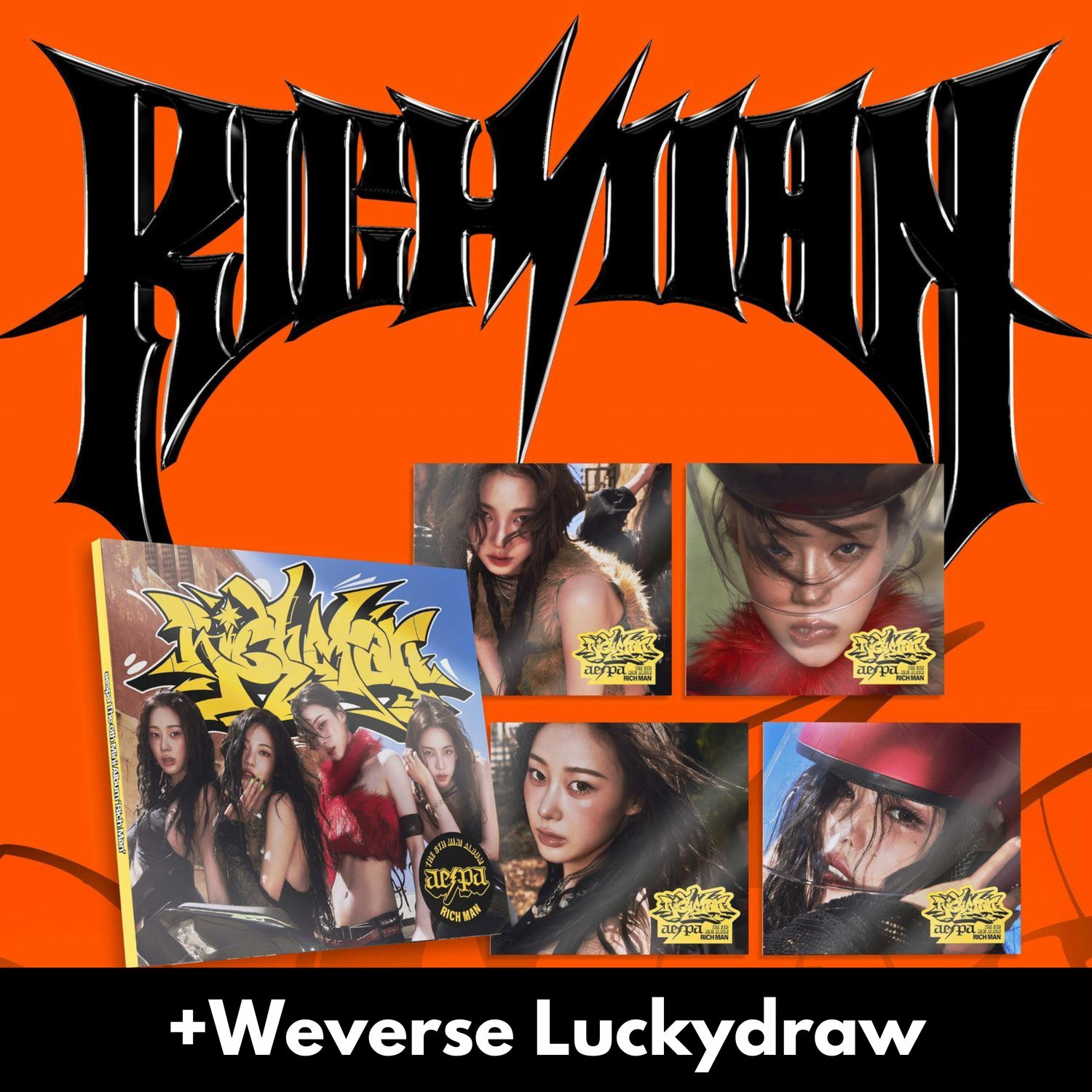 aespa Rich Man - Random BURST + Weverse Luckydraw