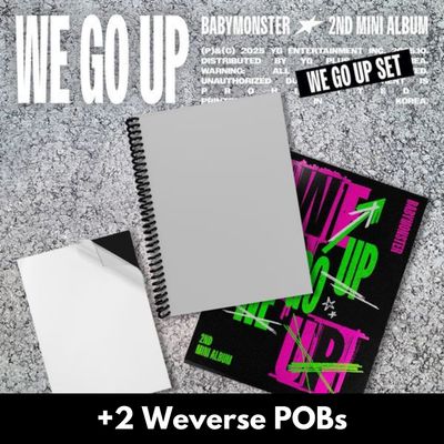 BABYMONSTER WE GO UP - WE / GO / UP + 2 Weverse POBs