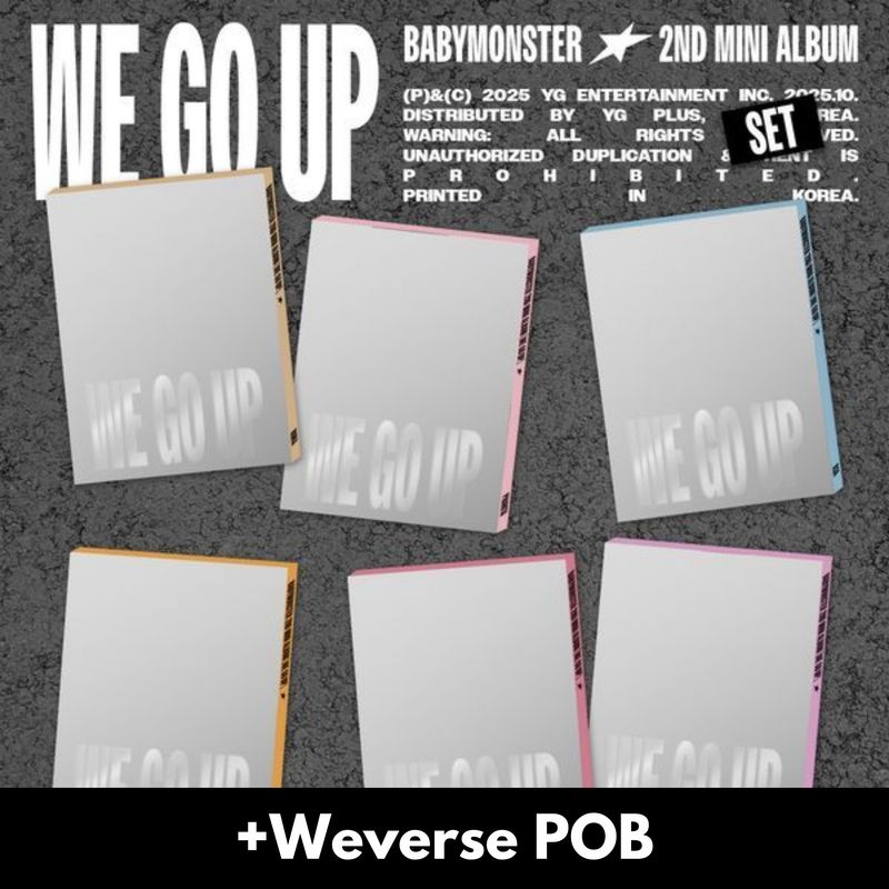 BABYMONSTER WE GO UP - PATTERN + Weverse POB