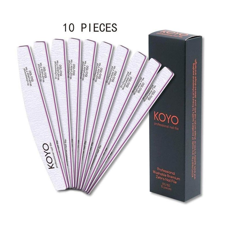 מארז 10 יח פצירות חצי ירח 150/150 קויו