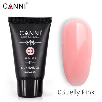 פוליג'ל CANNI 03 – גוון שקוף ורוד בהיר