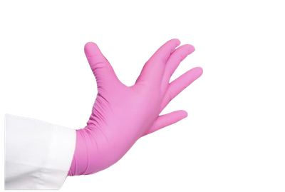 כפפות ניטריל ורודות