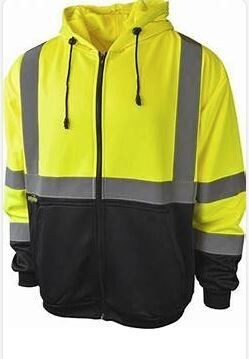 Hi Vis Zip Hoody