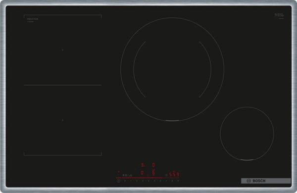 Bosch Serie 6 Induktionskochfeld PVS845HB1E (80 cm, mit Rahmen, aufliegend)