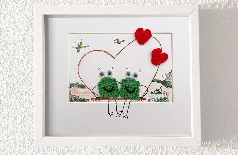 Bilderrahmen "Lovefrogs"