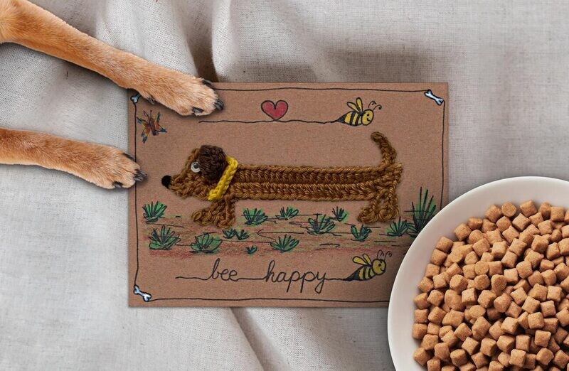 Klappkarte "Bee Happy" HäBee Dog
