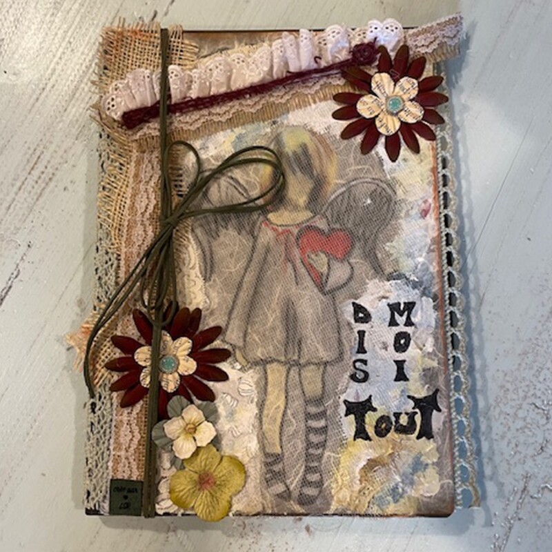 Journal intime "Dis-moi tout" fait main
