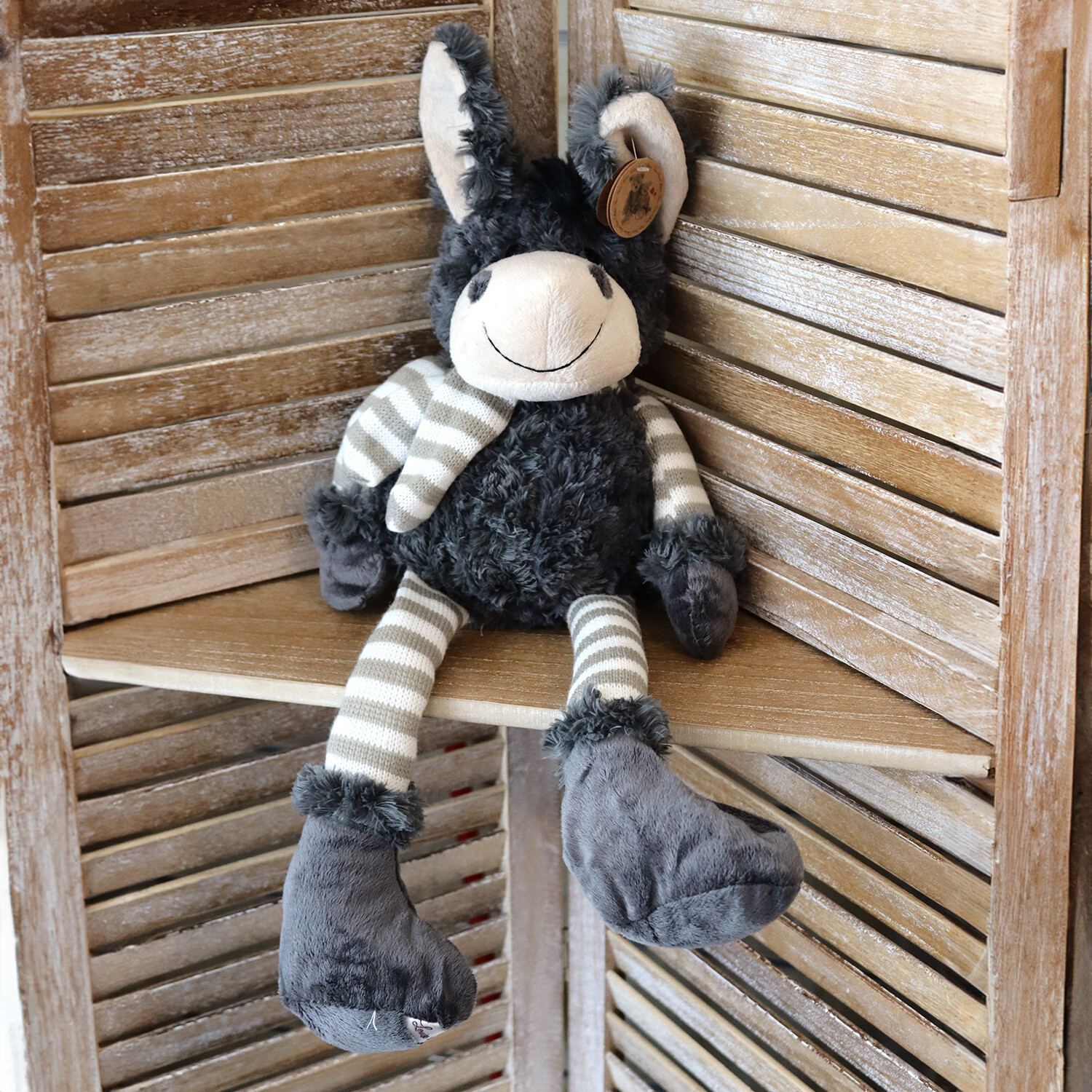 Peluche âne habillé