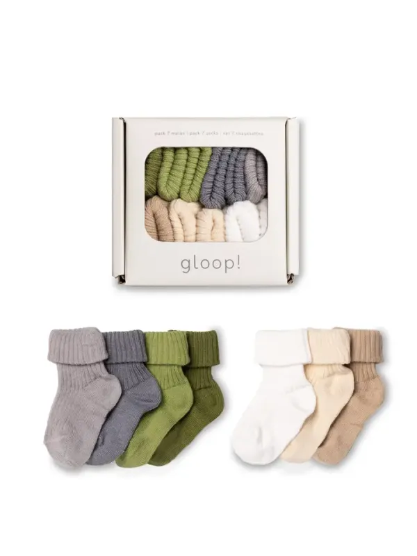 Chaussettes bébé vertes