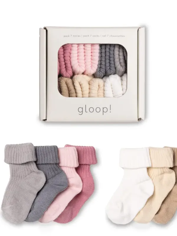 Chaussettes bébé roses