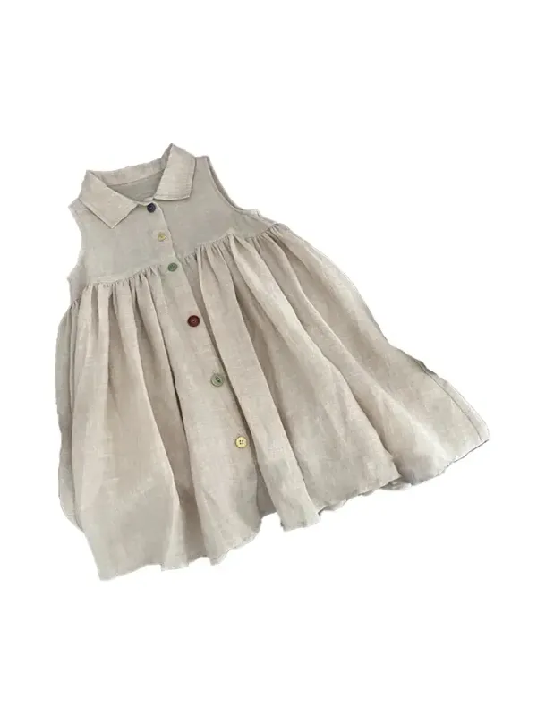 Robe effet lin