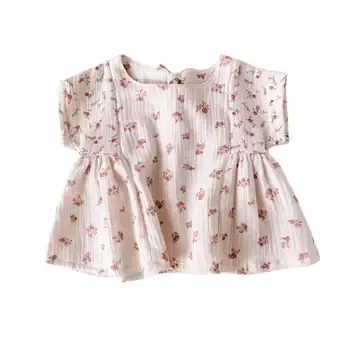 Robe bébé Malia//lin - floral vintage