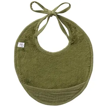 Bavoir naissance bi-matière