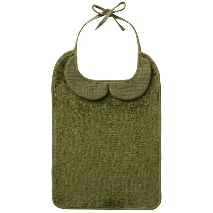 Grand bavoir bambou et gaze de coton