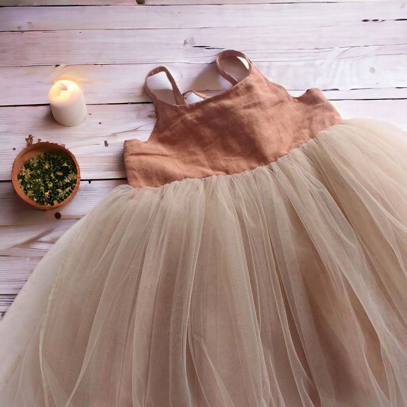 Robe en tulle de lin biologique Annie & Charles®
