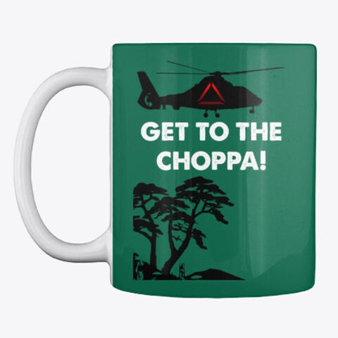 GET TO THE CHOPPA! (Predator / Schwarzenegger) Coffee Mug Movie Prop