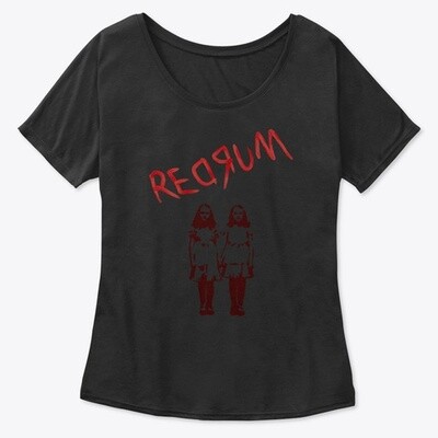 REDRUM (The Shining) Women's Premium Slouchy T-Shirt [CHOOSE SIZE] Black