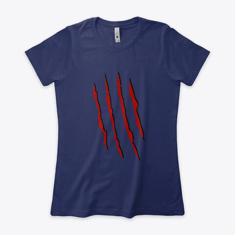 Freddy Krueger Slash (A Nightmare on Elm Street) Women's Fitted T-Shirt [CHOOSE COOOR] [CHOOSE SIZE]