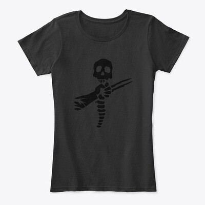 Skull and Spine (PREDATOR) Women's Comfort T-Shirt [CHOOSE COLOR] [CHOOSE SIZE]