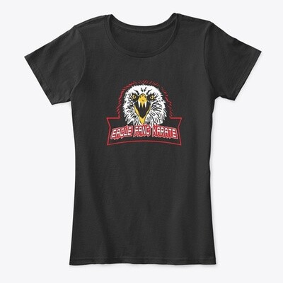 Eagle Fang Karate (Cobra Kai / Johnny Lawrence) Women's Premium Comfort T-Shirt [CHOOSE COLOR] [CHOOSE SIZE]