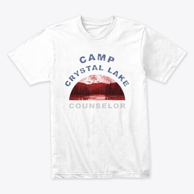 Camp Crystal Lake Counselor (FRIDAY THE 13TH) Men's Premium T-Shirt [CHOOSE COLOR] [CHOOSE SIZE]
