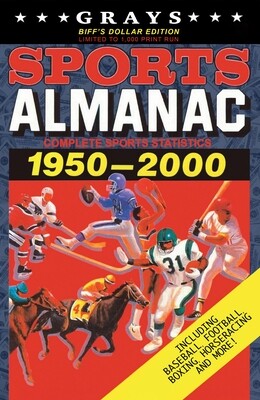 Grays Sports Almanac: Complete Sports Statistics 1951-2000 [BIFF'S DOLLAR EDITION - LIMITED TO 1,000 PRINT RUN] Back to the Future Movie Prop Replica