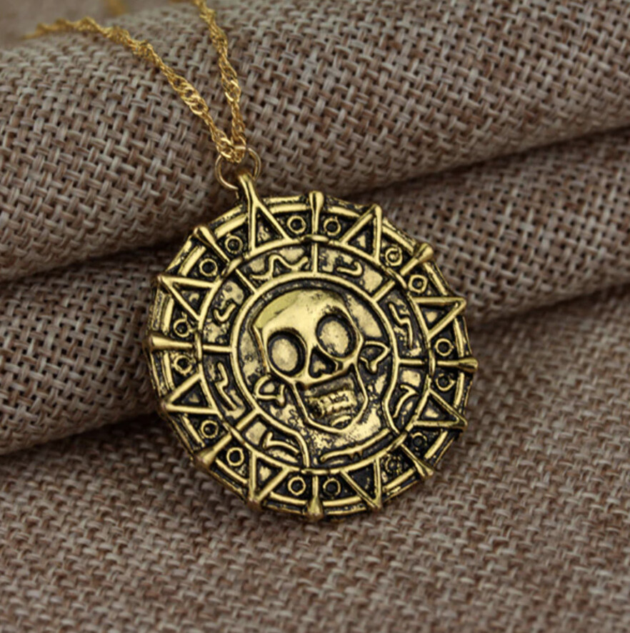 Pirates of the Caribbean Aztec Gold Medallion [Aged] Movie Prop Replica