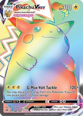 Pokemon Trading Card: Vivid Voltage - Pikachu VMAX 188/185