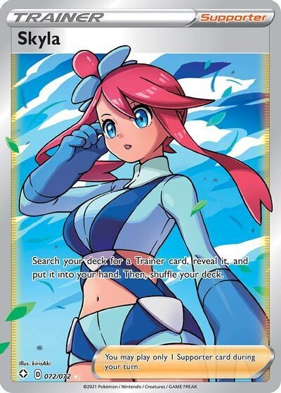 Pokemon Trading Card: Shining Fates - Skyla 072/072