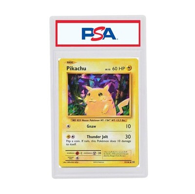 Graded Pokemon Card: PSA 8 - Pikachu 35/108 [XY Evolutions] [Common] [Cracked Ice Holo] [Theme Deck Exclusive]