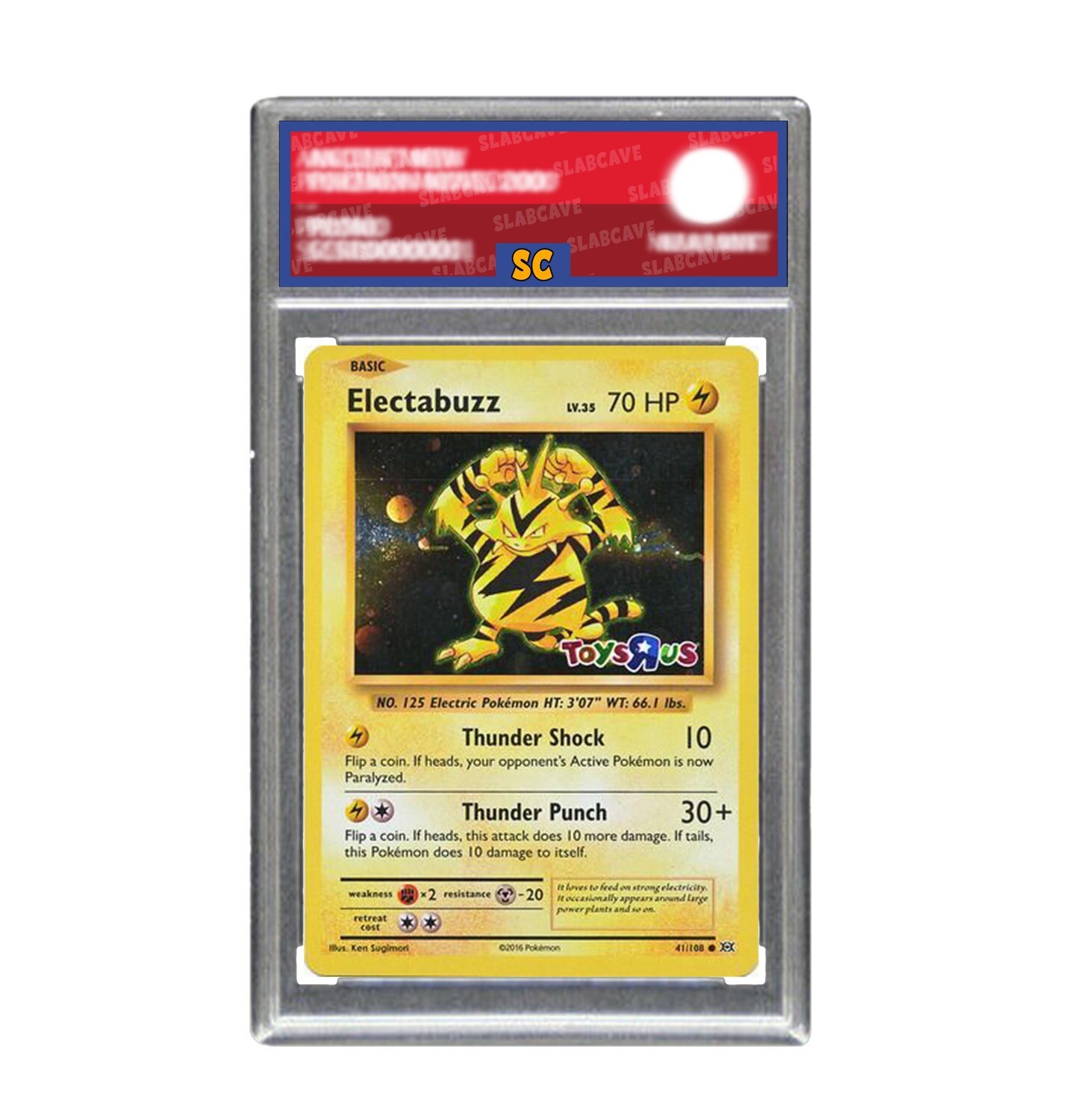 Graded Pokemon Card: SC 4 - Electabuzz 41/108 [XY Evolutions] [Toys R Us Promo]