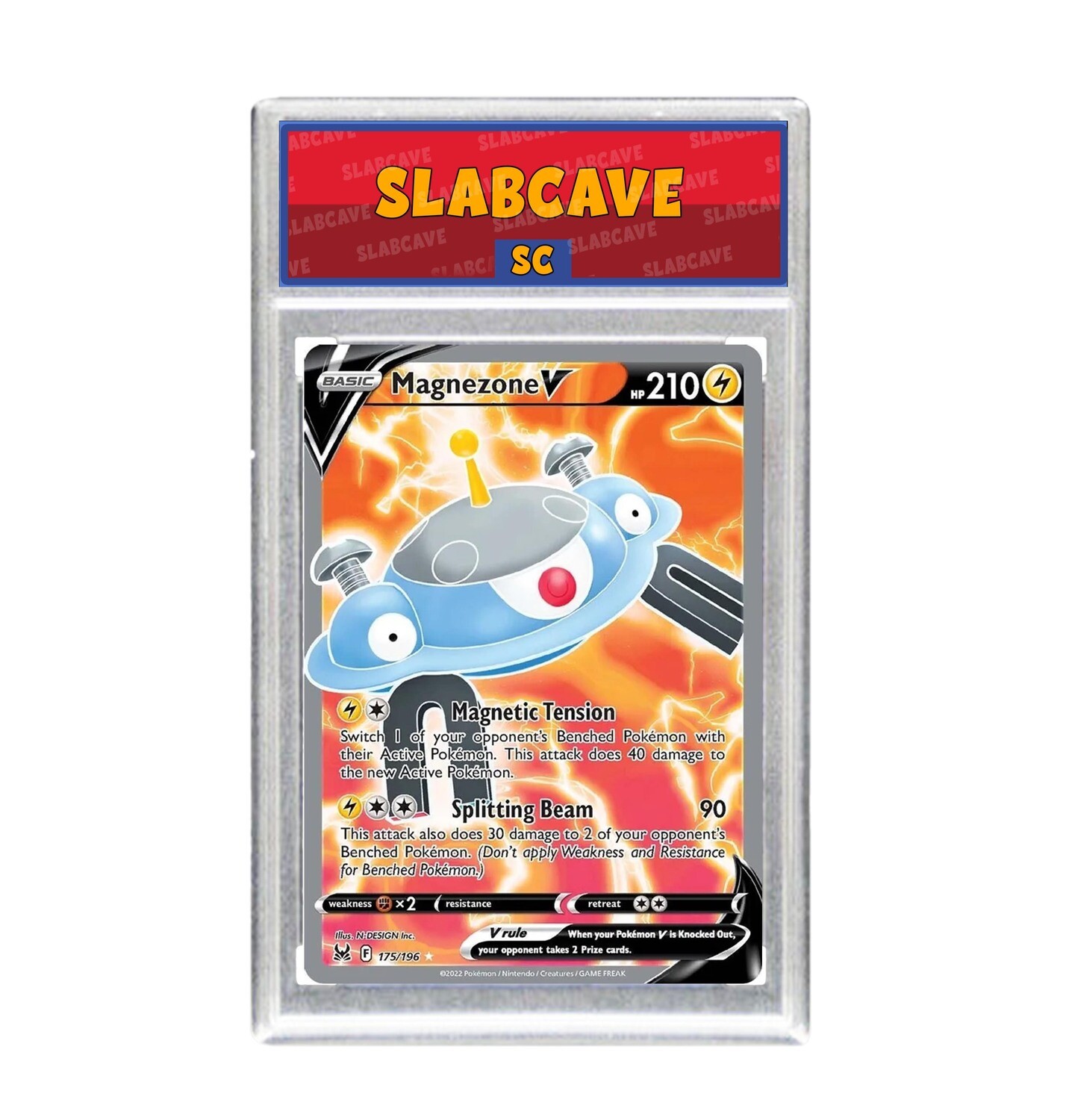 Graded Pokemon Card: SC9 - Magnezone V 175/196 [SWSH Lost Origin] [Ultra Rare]