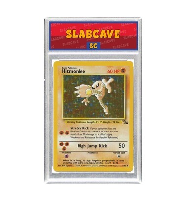 Graded Pokemon Card: SC 4 - Hitmonlee 7/62 [BASE Fossil] [Rare Holo]