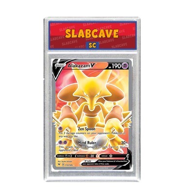 Graded Pokemon Card: SC 10 - Alakazam V 172/185 [SWSH Vivid Voltage] [Ultra Rare]