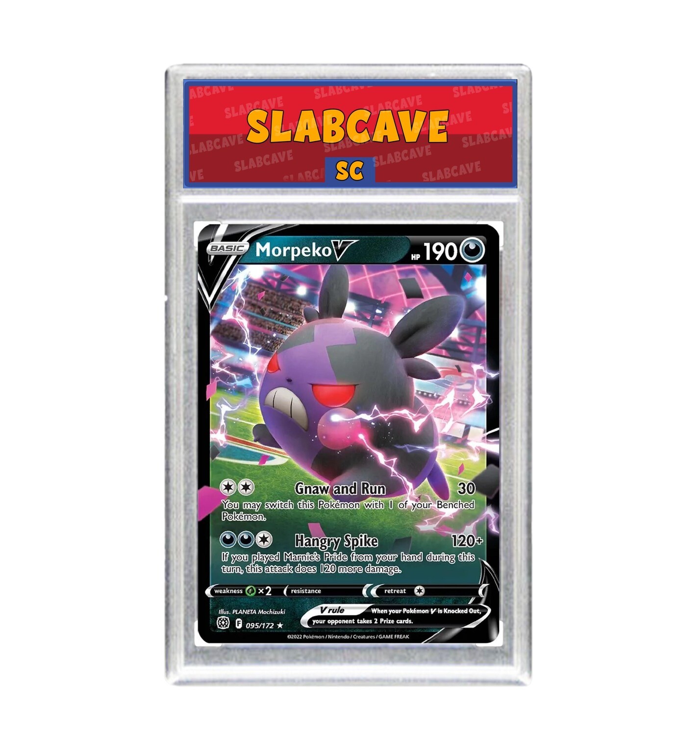 Graded Pokemon Card: SC 10 - Morpeko V 095/172 [SWSH Brilliant Stars] [Ultra Rare]