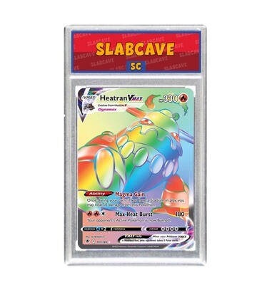 Graded Pokemon Card: SC 9 - Heatran VMAX 191/189 [SWSH Astral Radiance] [Secret Rare Rainbow]